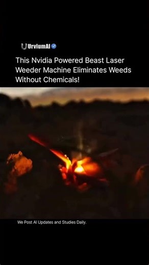 This NVIDIA-powered laser weeder uses AI vision to identify weeds in real time #urviumai