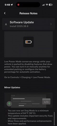 Tesla Software Update November 2025