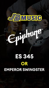 Hear the difference between the bold, versatile tone of the Epiphone ES-345 and the retro, spirited character of the Emperor Swingster—both equipped with a Bigsby for that smooth, expressive touch. The ES-345 brings control and class with a Varitone switch and gold hardware, while the Swingster adds vintage hollow body warmth and rockabilly-ready twang. Two vintage-inspired icons. Choose your vibe. #JBMusic #NewArrival #Epiphone #ES345 #EmperorSwingster | JB Music Philippines