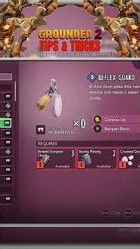 Grounded 2 - Tips & Tricks #11 - Where To Find The Reflex Guard Trinket! #grounded2 #shorts