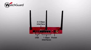 WatchGuard Firebox T125-W with 3 Year Standard Support - Wi-Fi 7 Firewall, 1x 2.5Gb + 4X 1Gb Ports, High-Speed Security for Remote Offices (WGT126003)