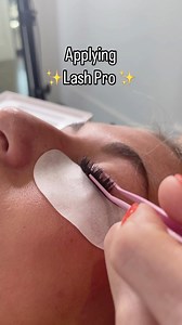 How to apply Lash Pro 🥰✨ Apply the ProLock adhesive with a disposable mascara wand focusing on the base working your way up.✨Remove any excess adhesive with water.✨Apply Lash Pro lashes making sure they are seamless and aren’t too close to the lash line.✨Check if the lashes are comfortable by having your client open their eyes and blink.✨Crimp the lashes gently to seal the adhesive. #bellalash #lashpro #lashproducts #lashsupplies #howtolash #lashes #lashextensions #lashartist #lashtech #lashtip