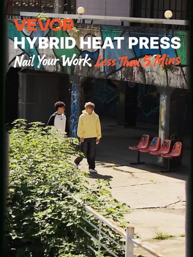 VEVOR Hybrid Heat Press for Quick DIY Projects