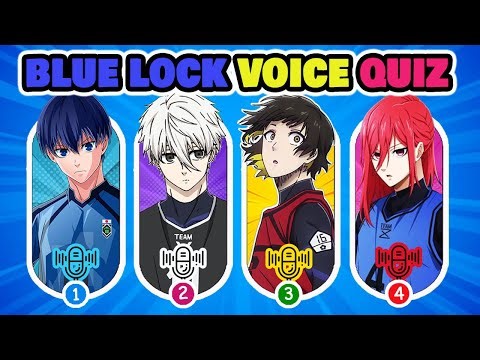 CAN YOU GUESS THE BLUE LOCK CHARACTERS BY THEIR VOICES? 🧠 Anime Quiz. ‪@brainitquiz‬ #bluelock ​