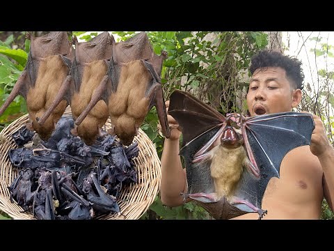 OMG! Catch and Cook Bat with Guava Leaf Recipe, Yummy Bats, Bats Is Best Food