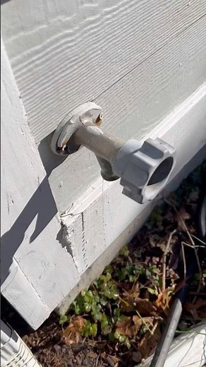 How to replace an outside faucet #plumberjohn #plumbing #outsidefaucet