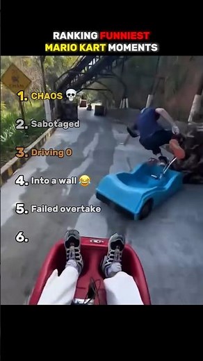 Ranking FUNNIEST Mario Kart Moments 🏎😂 #ranking #mariokart #fails