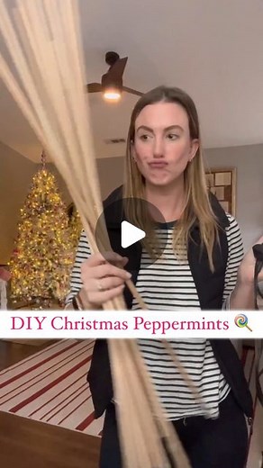 Ana Ochoa | Sunrise Valley Farm Co. on Instagram: "Slowing down this DIY Peppermint tutorial at your request so you can see each step a bit more clearly! 🍭 (you can also find a full step by step tutorial on my blog - link in bio!) These are such a fun and easy craft for christmas! Plus you can reuse them for other holidays (valentines? Birthdays? Baby showers!?), and of course, year after year! If your dollar tree doesn’t have pool noodles this time of year, check Walmart and Amazon! . . #diy #
