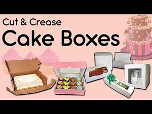 Digital Cut and Crease Cake Box Maker