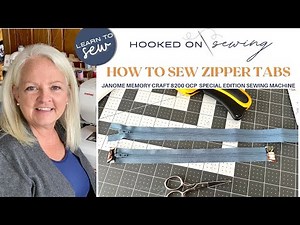 How to Sew Zipper Tabs | Learn to Sew Zipper Tabs | Janome 8200QCP Sewing Machine