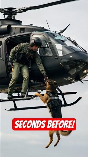 Police Dog Warns Pilot of Danger — Saves Them Before Helicopter Explosion! 🐕🚁 #dogs #rescue #animals