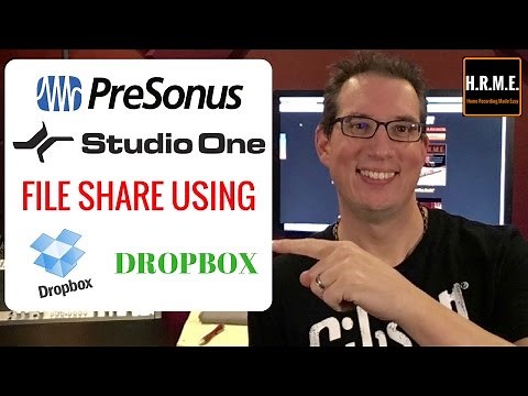 How To - File Share - Presonus Studio One - Sending a Session DROPBOX