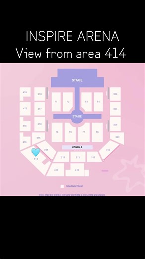 Inspire Arena View from Area 414: Stray Kids Fan Meeting
