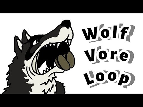 Wolf Vore Animation Loop | (wolf eats grandma)