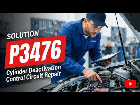 HOW TO FIX P3476 OBD II ERROR CODE - Cylinder Deactivation Control Circuit Repair