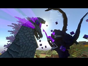 Godzilla Evolved vs Wither Storm in Minecraft Bedrock
