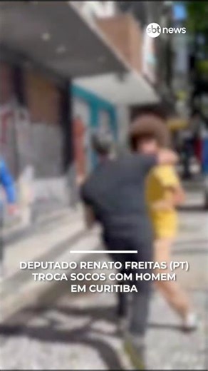 Deputado Renato Freitas (PT) troca socos com homem em Curitiba