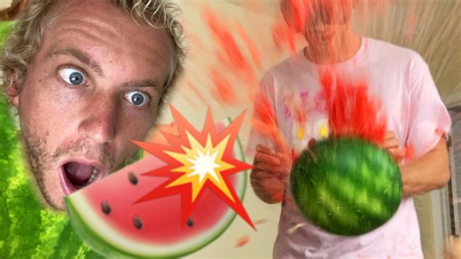 How many rubberbands does it take to explode a watermelon