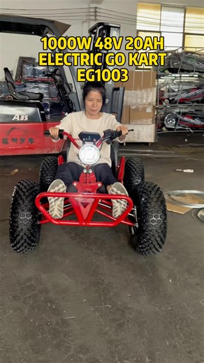 Electric Cross Go Kart, Off road buggy with 1000WFour wheel All-Terrain Vehicle #gokart #cart #buggy