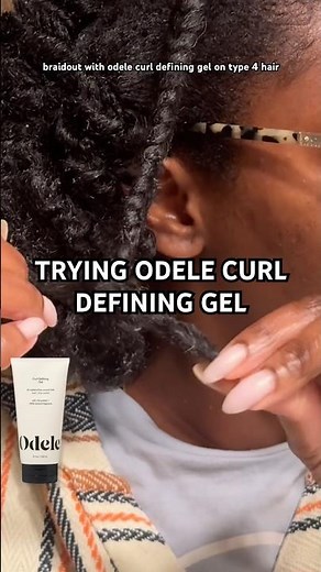 Trying Odele Curl Defining Gel For A Braidout On My Type 4 Natural Hair (Kind Of A Fail 🥲)
