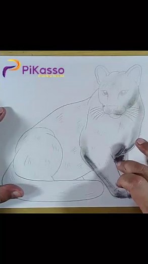 Shading Techniques for Drawing a Cougar Easy in Less Than One Minutes