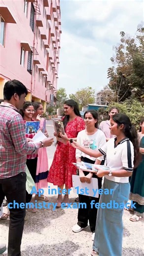 Inter first year chemistry exam question paper feedback by students