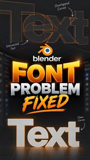 Blender Font Problem? Fixed! ✅