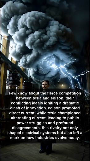 8K views · 317 reactions | Discover the fierce rivalry between Tesla and Edison, their conflicting ideals, and how their battle over electrical systems shaped industries and innovation as we know them today. | Nikola Tesla Invention Archives | Facebook