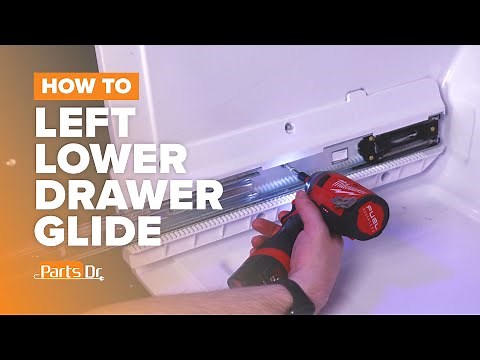 How to replace Freezer Lower Drawer Glide (Left) part # WR72X10428 on your GE Refrigerator