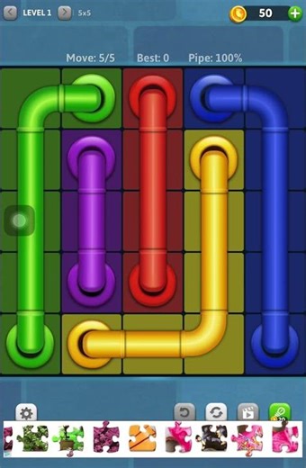 Line puzzle pipe art by bitmango