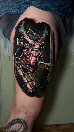 EPIC IRON MAIDEN EDDIE SENJUTSU TATTOO BY ROCHE!