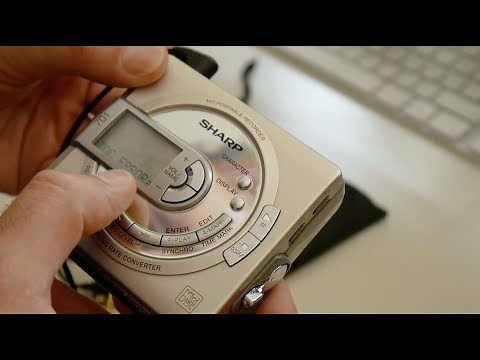 Sharp MD-MS701/2 MiniDisc portable recorder, look inside and TOC read error repair [DIY]