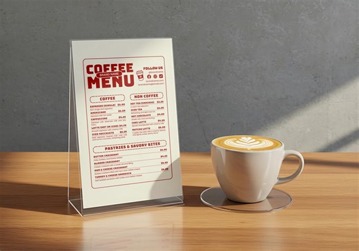 Coffee Shop Branding Kit – Coffee Shop Menu Template, Cafe Menu Design & Editable Drink Menu in A4 + US Letter - Etsy