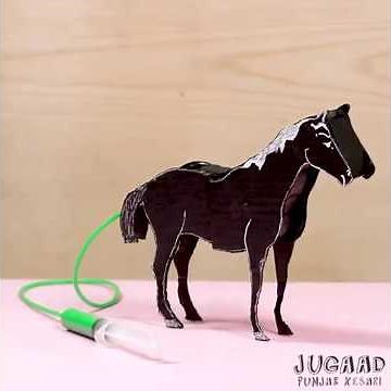 How to Make a Horse from Cardboard and Syringe