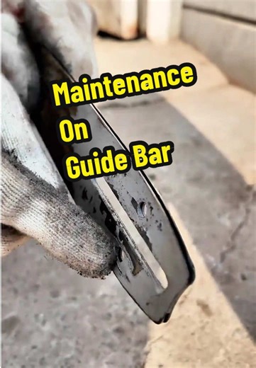 Maintain the guide bar of chainsaw#chainsaw #fyp #chainsawlife #chainsawman
