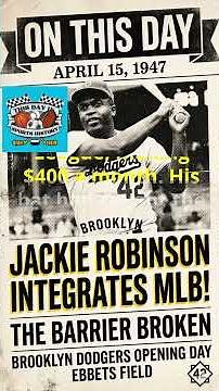 Jackie Robinson's Historic 1947 Debut