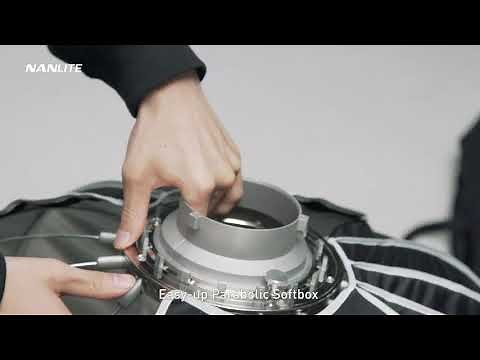How to setup the NANLITE 90cm Easy up softbox
