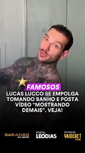 Lucas Lucco, cantor e compositor, parou a internet nesta terça-feira (17/12) deixando escapar oficialmente as partes íntimas.Em registro publicado no TikTok, na data de hoje, Lucco compartilhou um momento particular no chuveiro, fazendo sua rotina de skincare. Ainda na filmagem, balança o pênis, supostamente sem saber que a câmera estava gravando o corpo inteiro. . SAIBA DETALHES CLICANDO NO LINK DA BIO OU NOS STORIES! 📲 Leia a matéria completa no portalleodias.com | Leo Dias