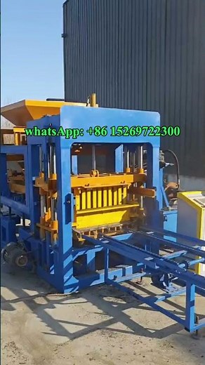 Automatic hydraulic hydroform clay interlocking bricks concrete hollow block machine #blockmachine