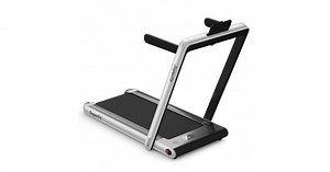 2.25 HP 2-in-1 Folding Walking Pad Treadmill with Dual Display and App Control - Costway