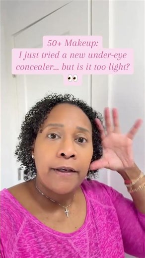 50+ Makeup:I just tried a new under-eye concealer… but is it too light 👀 #beautyover40