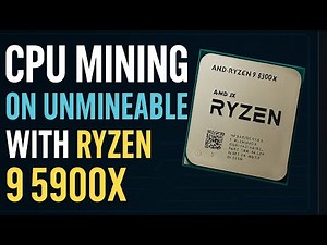 CPU Mining on unMineable with Ryzen 9 5900X