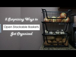 5 Ways to Organize with Open Stackable Bins & Baskets (2018)