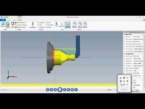 CNC lathe roughing toolpath using SolidWorks