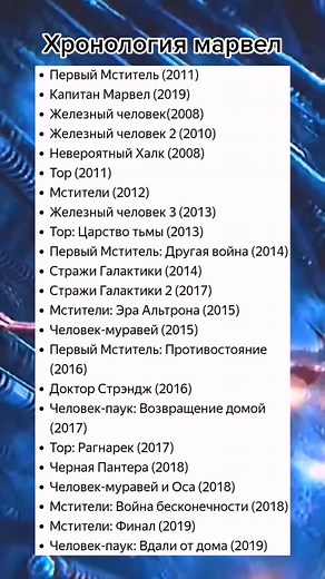 Хронология фильмов Marvel: Как смотреть по порядку
