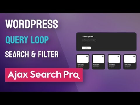 Query Loop Search and Filter with Ajax Search Pro for WordPress