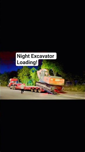 Extreme Night Excavator Loading Skills | Heavy Equipment Working at Night