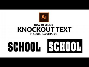 How To Knockout Text In Adobe Illustrator