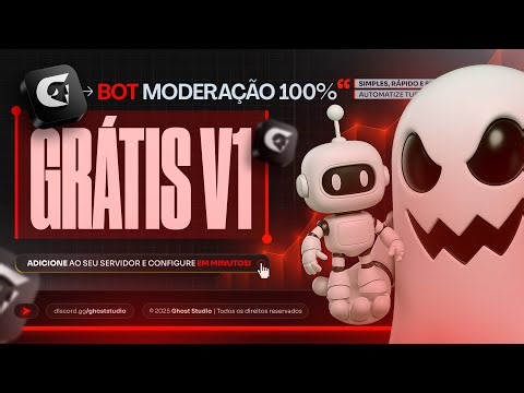 🔴 BOT DE MODERAÇÃO 100% GRÁTIS? CONHEÇA O GHOST MOD AGORA! 👻