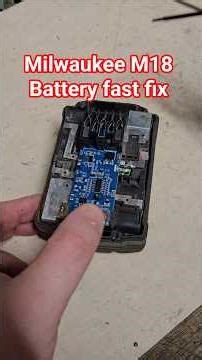 Milwaukee M18 Battery Repair #powertoolrepair #batteryrepair #milwaukee